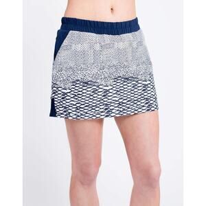 tasc Performance Women's Ace Skirt Bamboo Cotton Printed Golf Country Club M